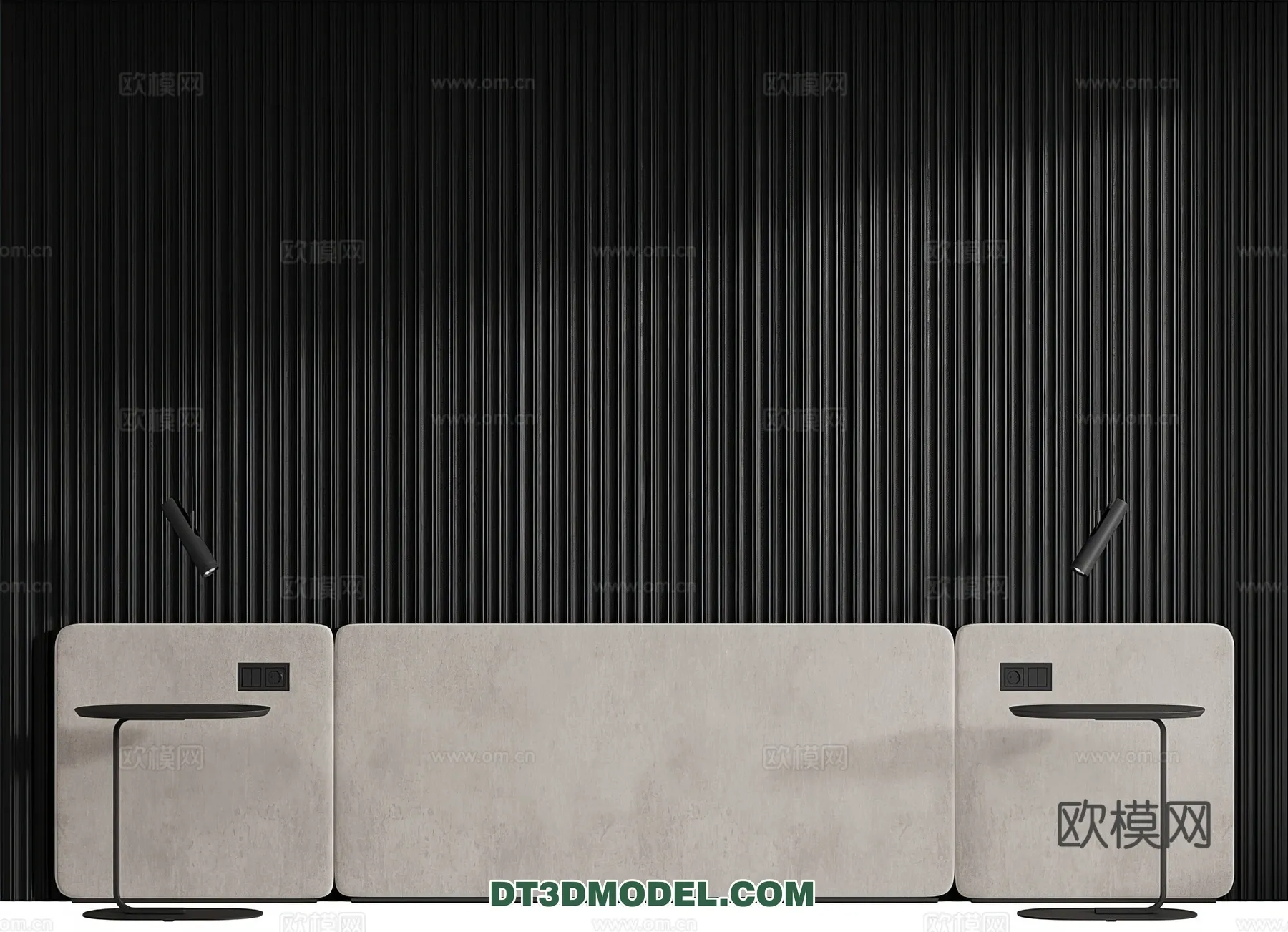 3D Model of Headboard – Bedroom Decoration 3D – 191 – VRAY