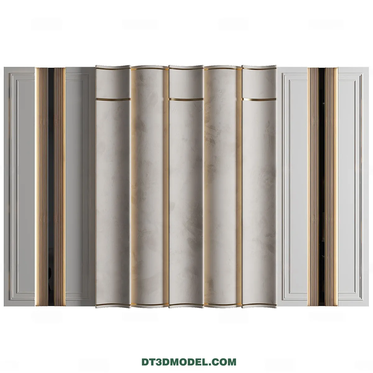 3D Model of Headboard – Bedroom Decoration 3D – 198 – VRAY