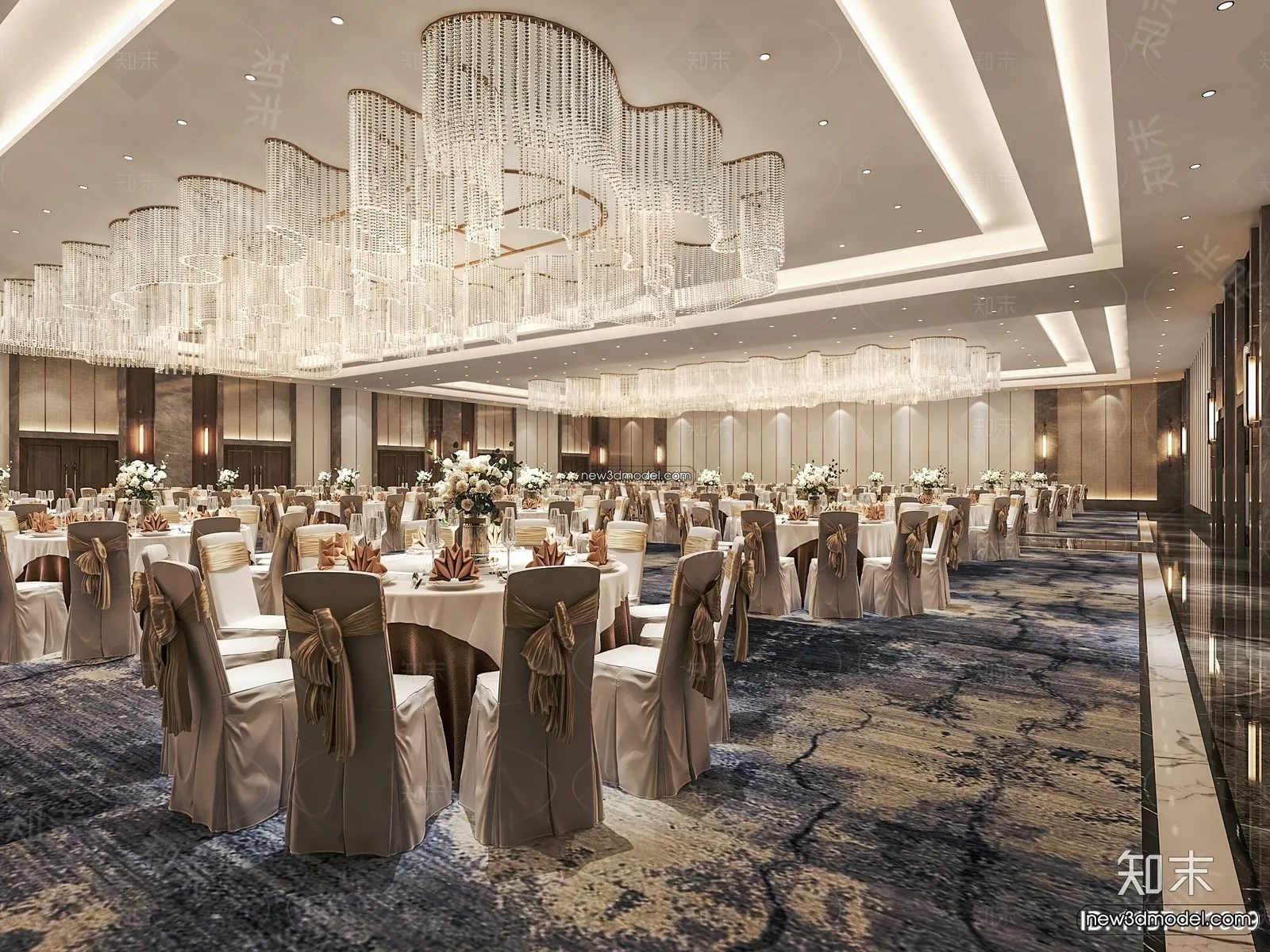 3D Model of Wedding Hall – 3D Scene – 022 – VRAY