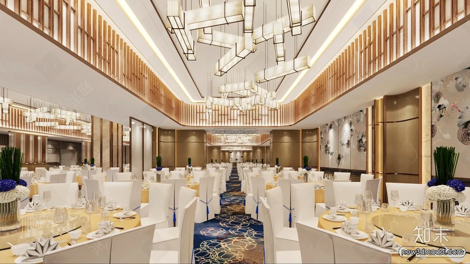 3D Model of Wedding Hall – 3D Scene – 037 – VRAY