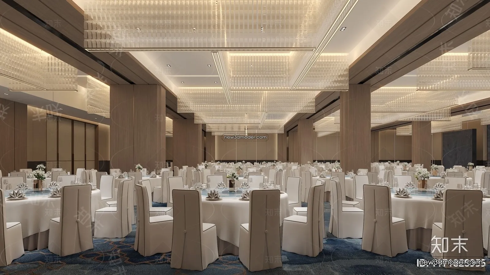 3D Model of Wedding Hall – 3D Scene – 082 – VRAY