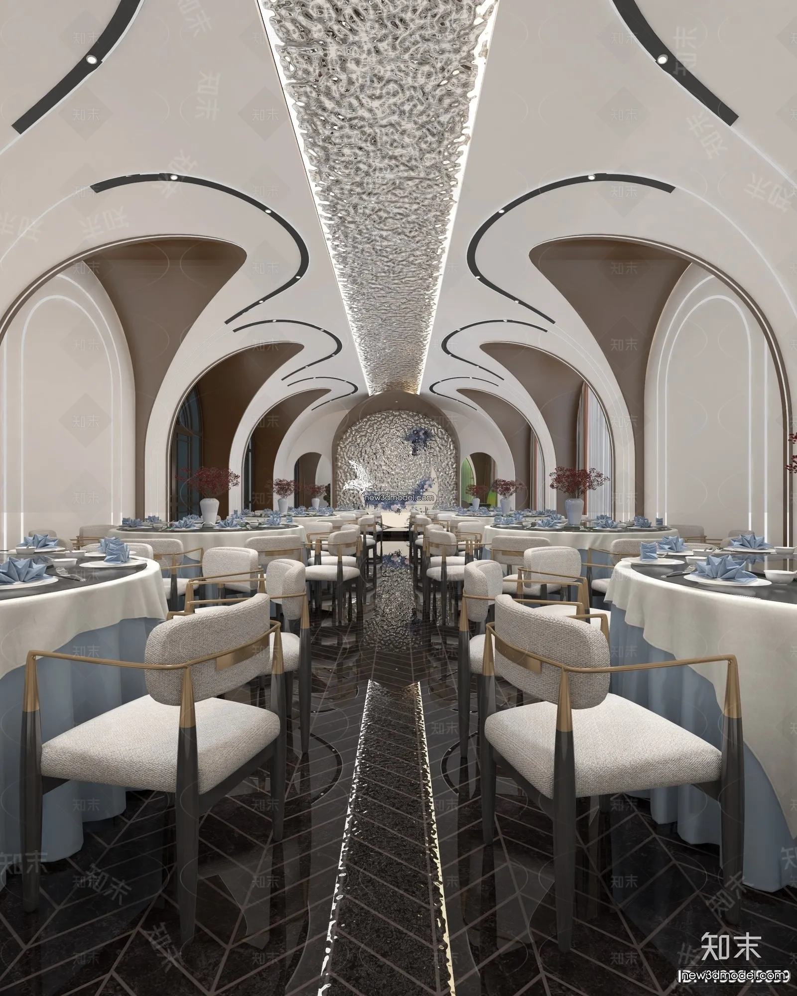 3D Model of Wedding Hall – 3D Scene – 097 – VRAY