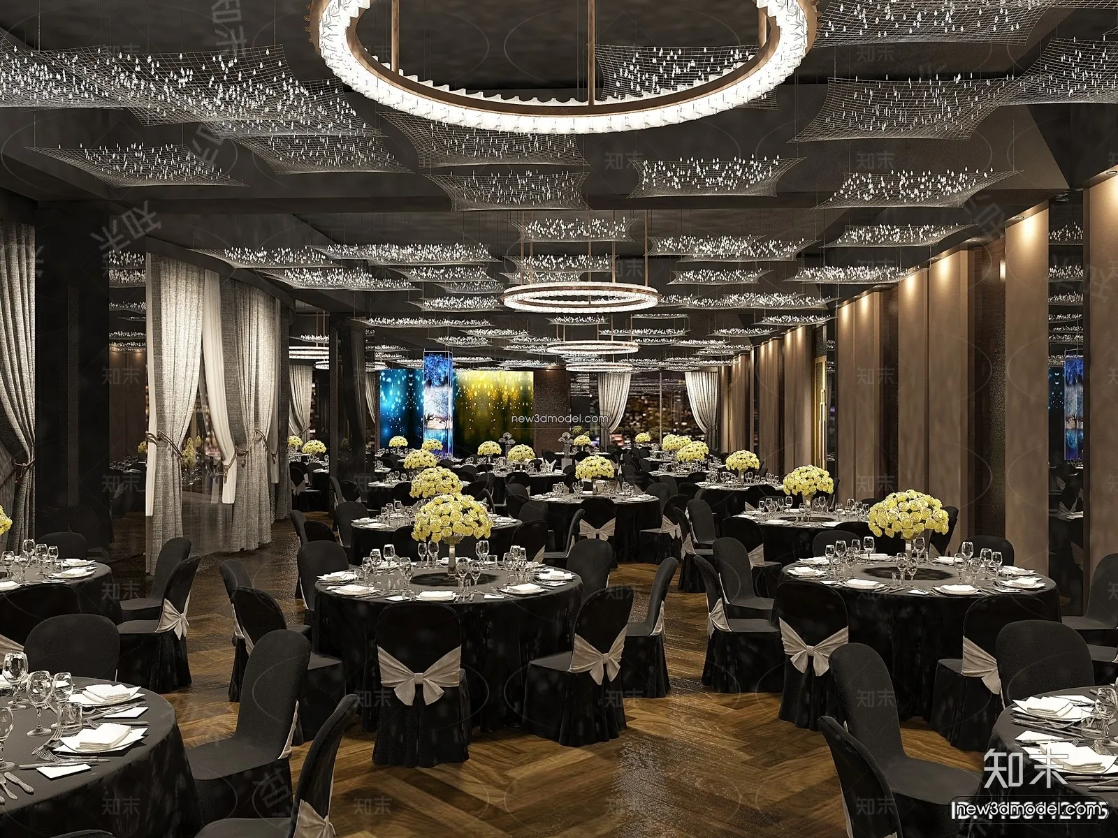 3D Model of Wedding Hall – 3D Scene – 138 – VRAY