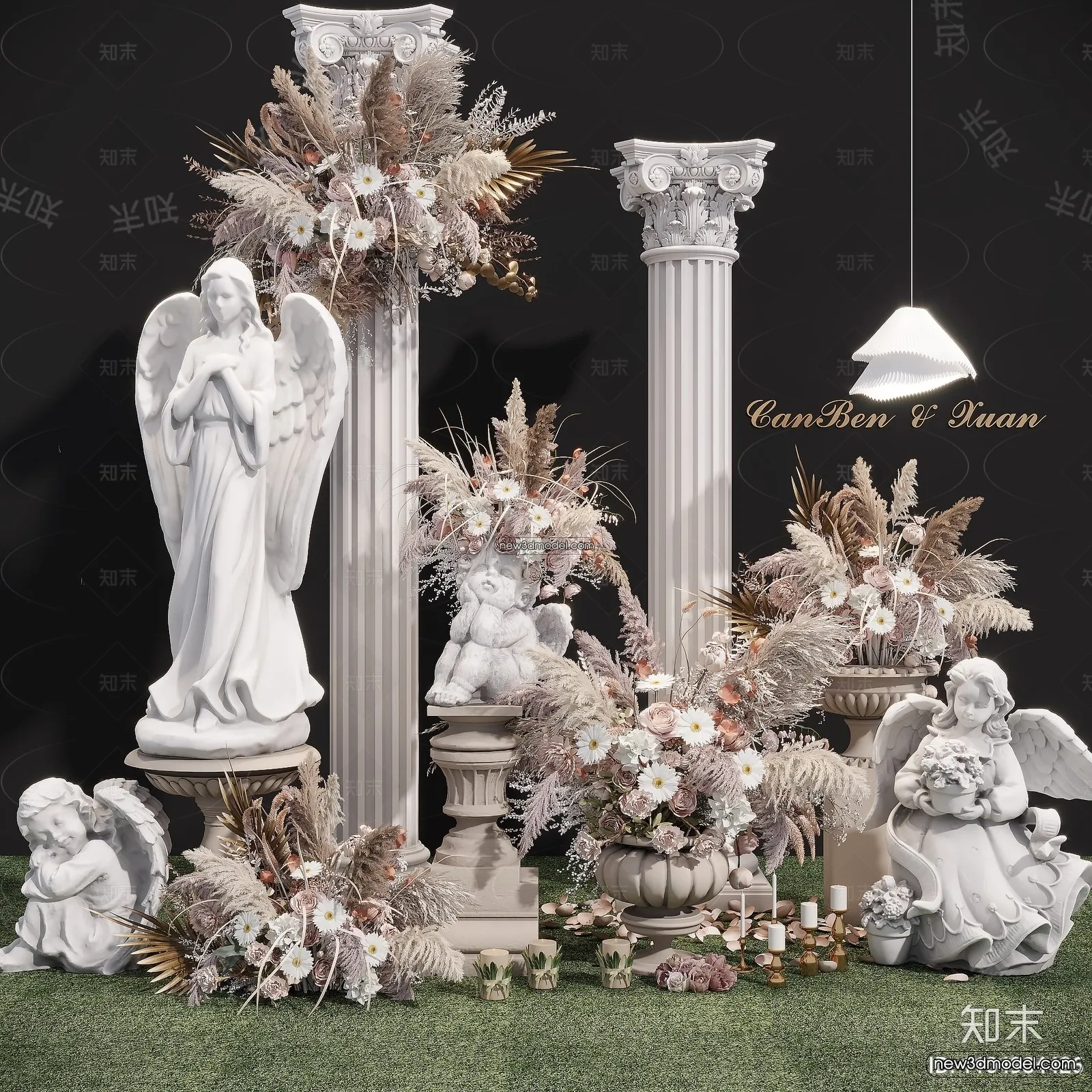 3D Model of Wedding Hall – 3D Scene – 142 – CORONA