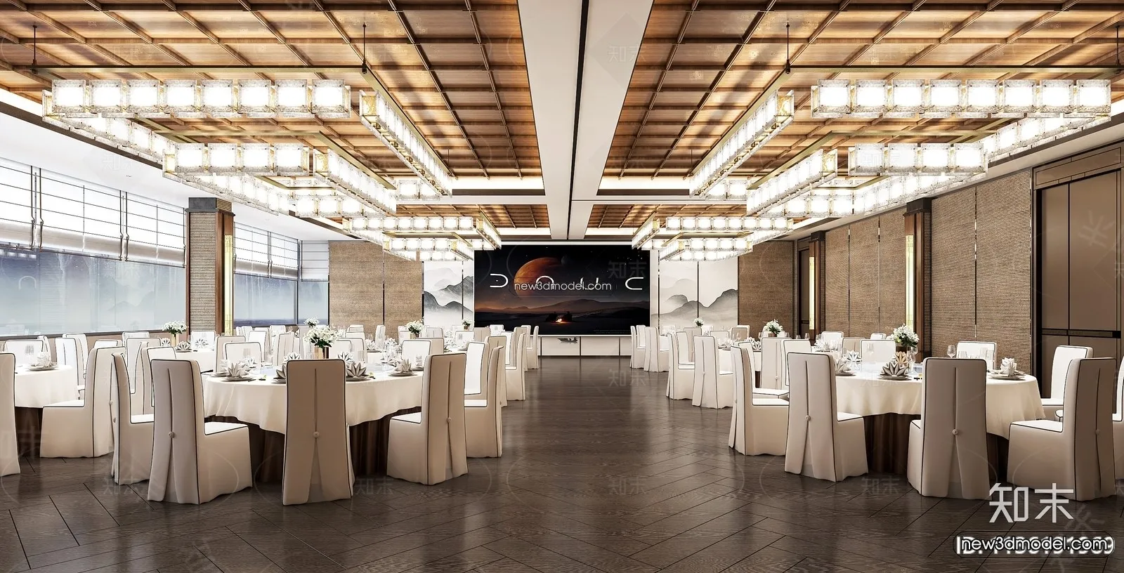 3D Model of Wedding Hall – 3D Scene – 144 – VRAY