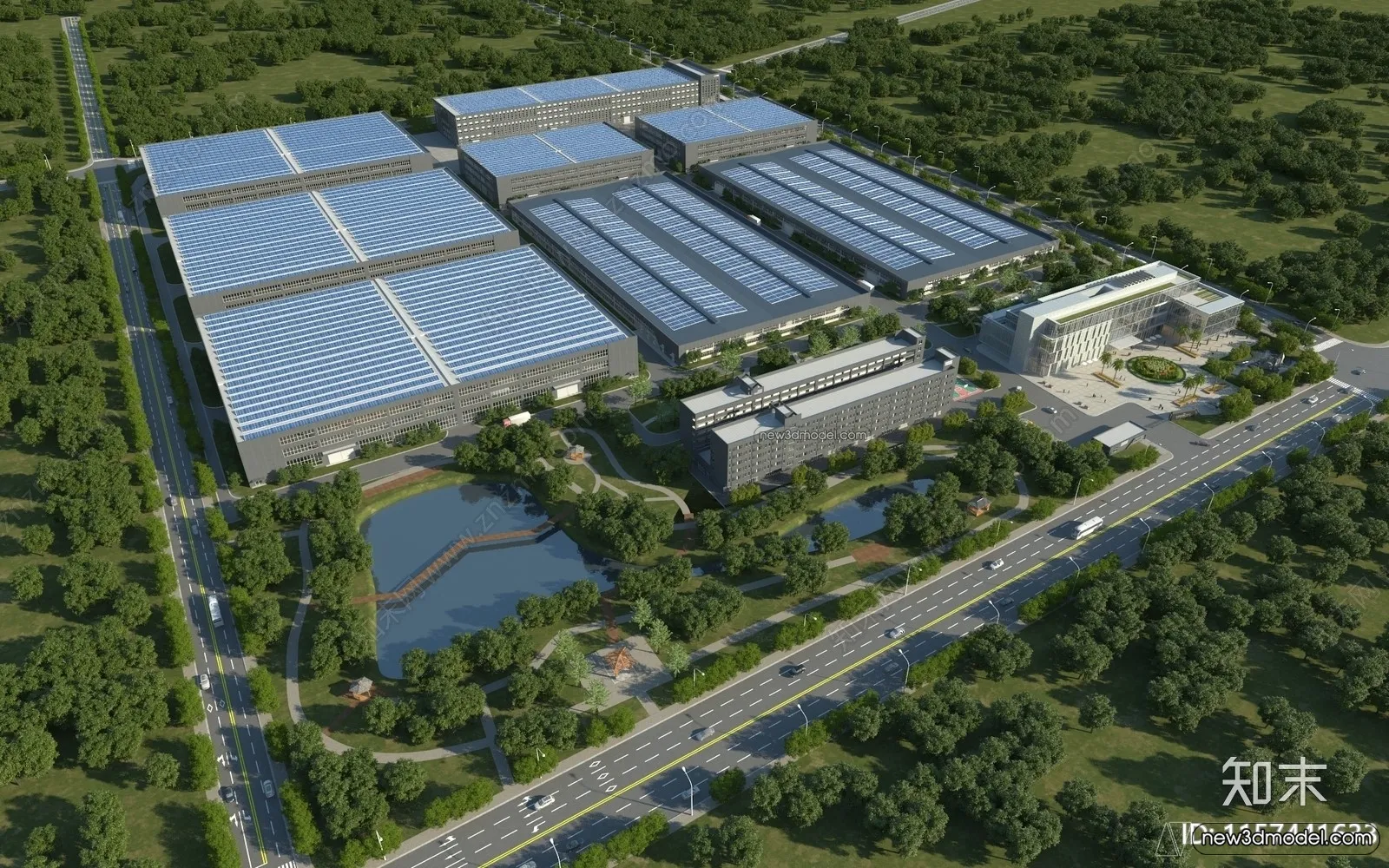 3D Models of Apartment Building – Exterior 3D Scenes – 008 – VRAY