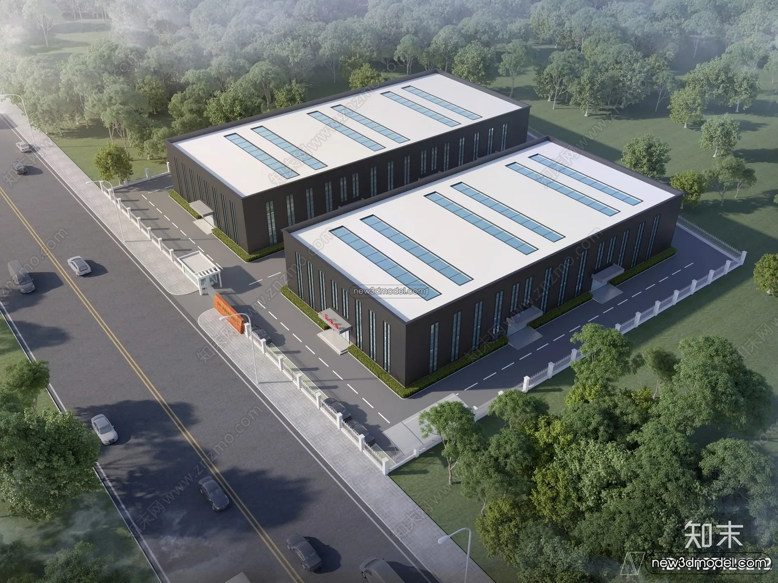 3D Models of Apartment Building – Exterior 3D Scenes – 009 – VRAY