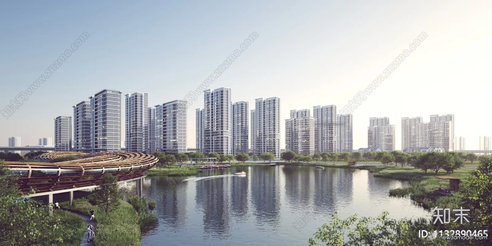 3D Models of Apartment Building – Exterior 3D Scenes – 033 – VRAY