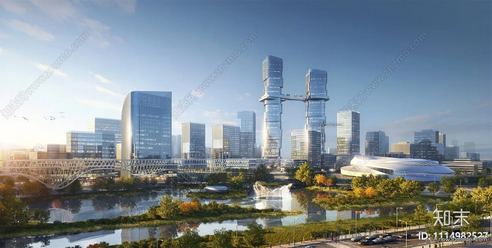 3D Models of Commercial Building – Exterior 3D Scenes – 041 – VRAY