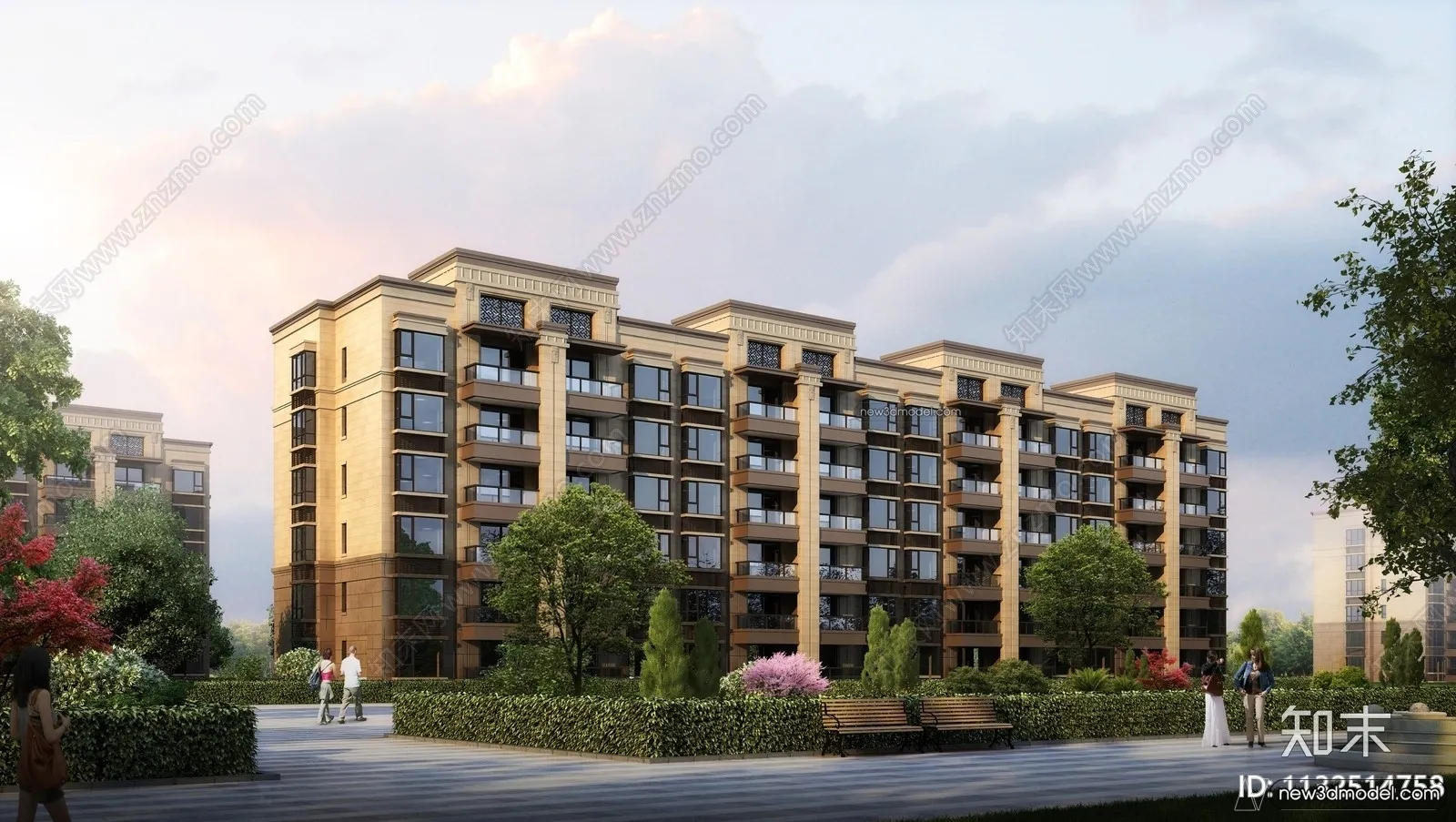 3D Models of Commercial Building – Exterior 3D Scenes – 062 – VRAY