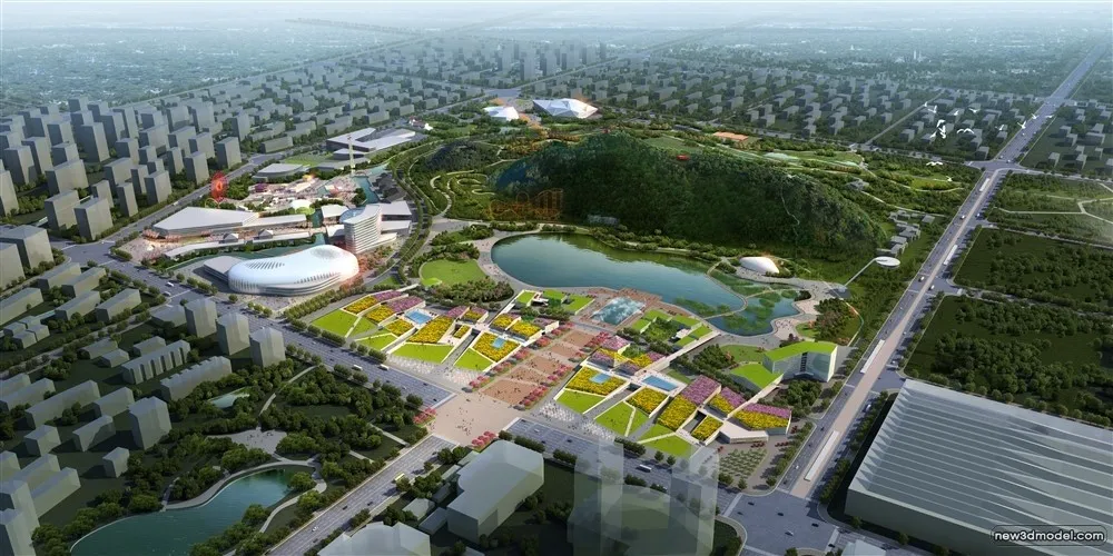 3D Models of Commercial Building – Exterior 3D Scenes – 1017 – VRAY