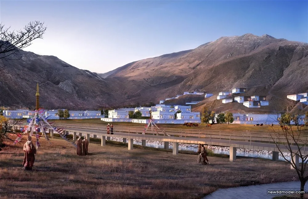 3D Models of Commercial Building – Exterior 3D Scenes – 1020 – VRAY