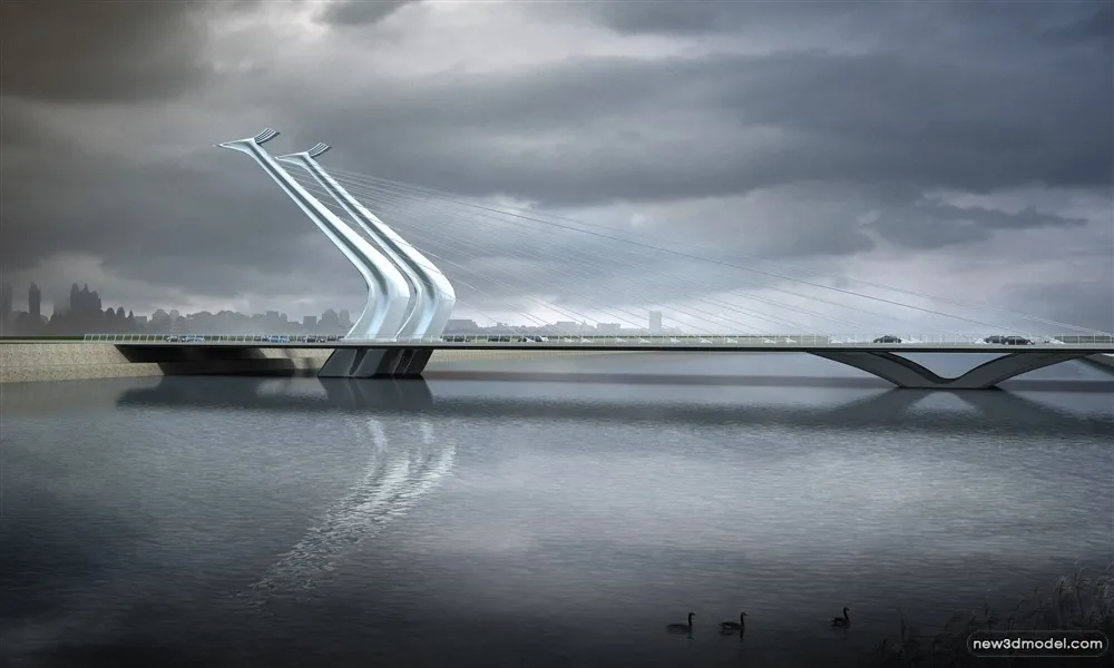 3D Models of Commercial Building – Exterior 3D Scenes – 1025 – VRAY