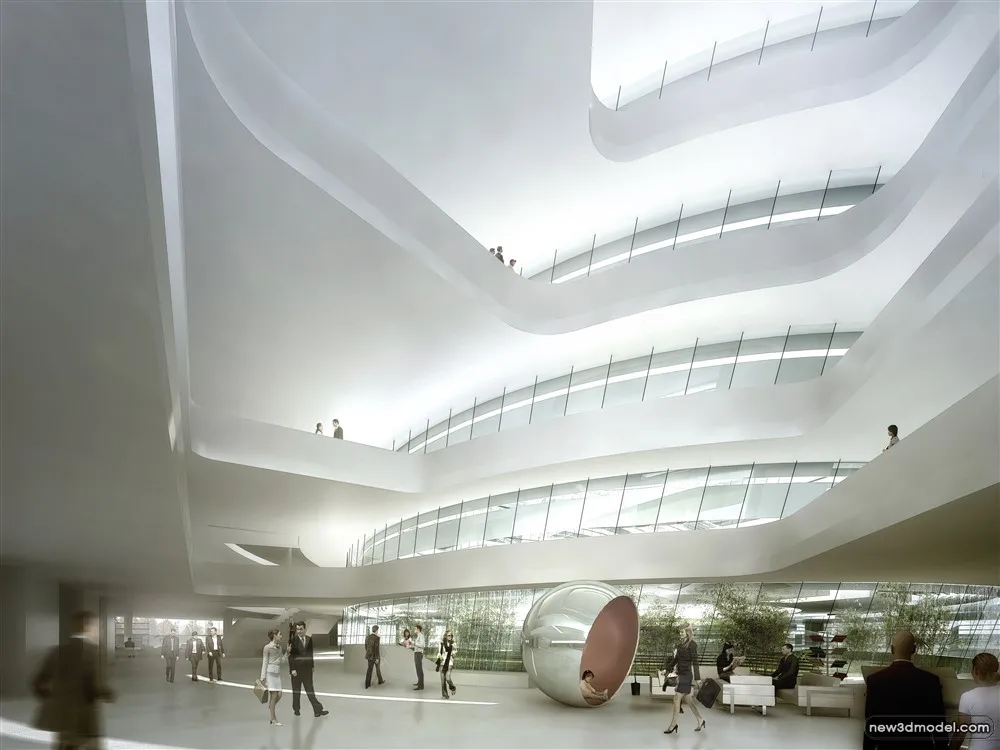 3D Models of Commercial Building – Exterior 3D Scenes – 1034 – VRAY