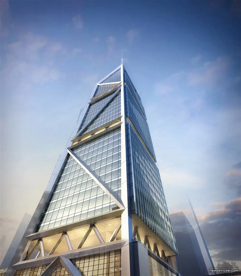 3D Models of Commercial Building – Exterior 3D Scenes – 1061 – VRAY