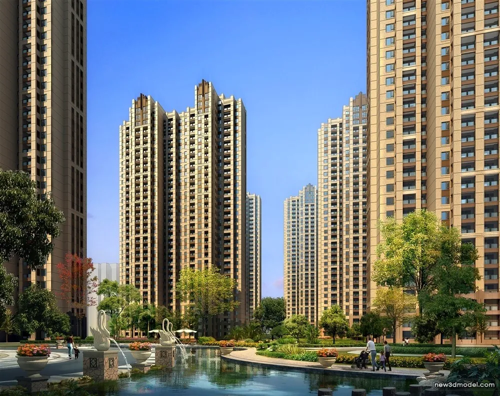 3D Models of Commercial Building - Exterior 3D Scenes - 1067