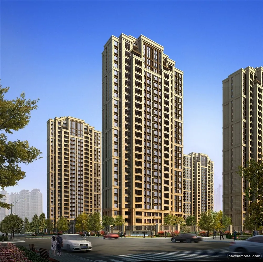 3D Models of Commercial Building - Exterior 3D Scenes - 1069