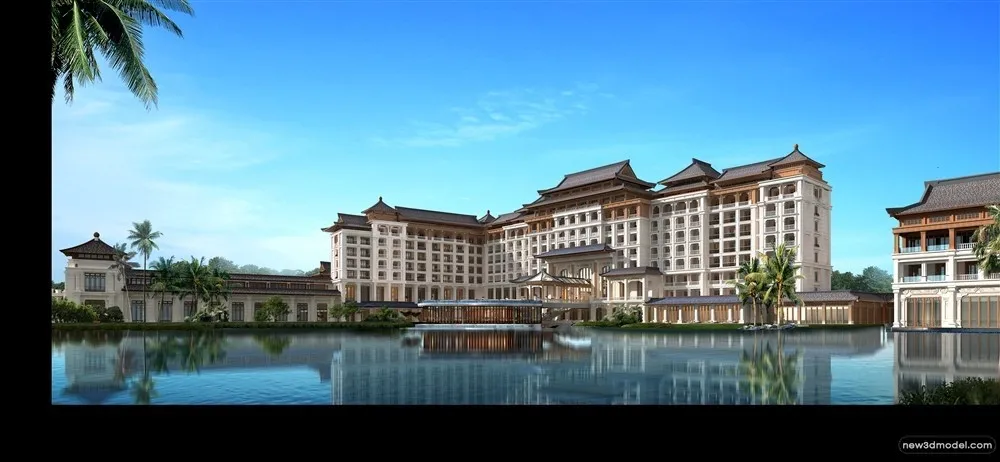 3D Models of Commercial Building – Exterior 3D Scenes – 107 – VRAY