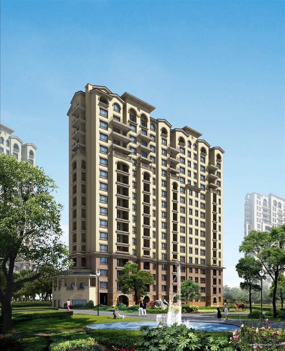 3D Models of Commercial Building – Exterior 3D Scenes – 1080 – VRAY