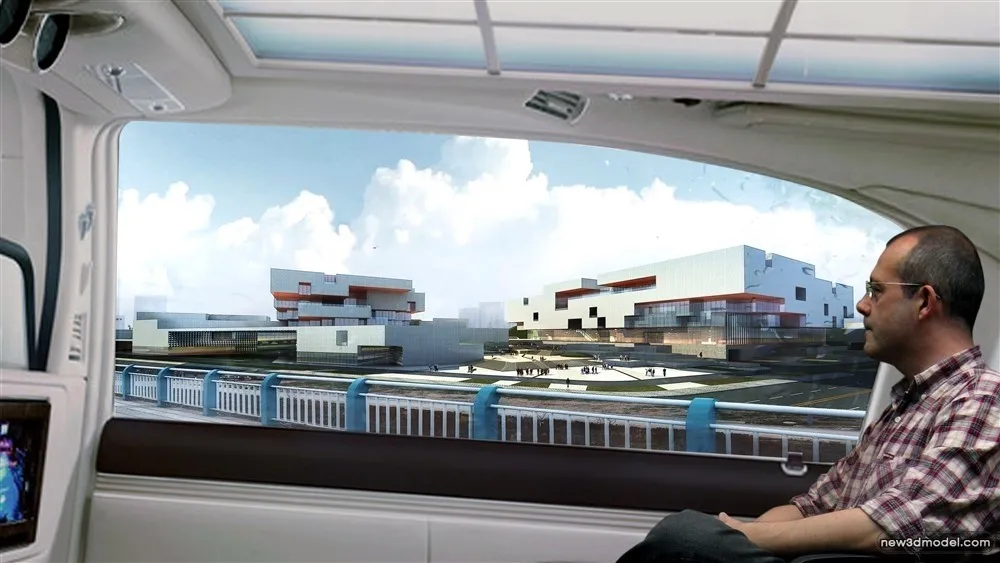 3D Models of Commercial Building – Exterior 3D Scenes – 1083 – VRAY