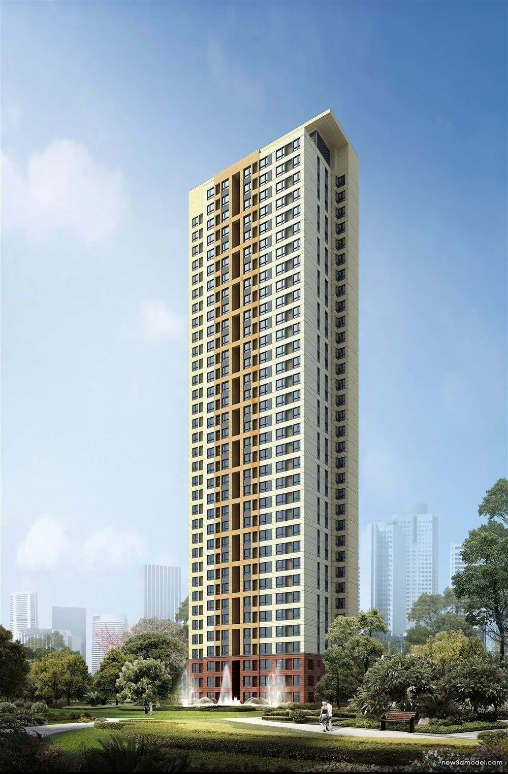 3D Models of Commercial Building – Exterior 3D Scenes – 1085 – VRAY