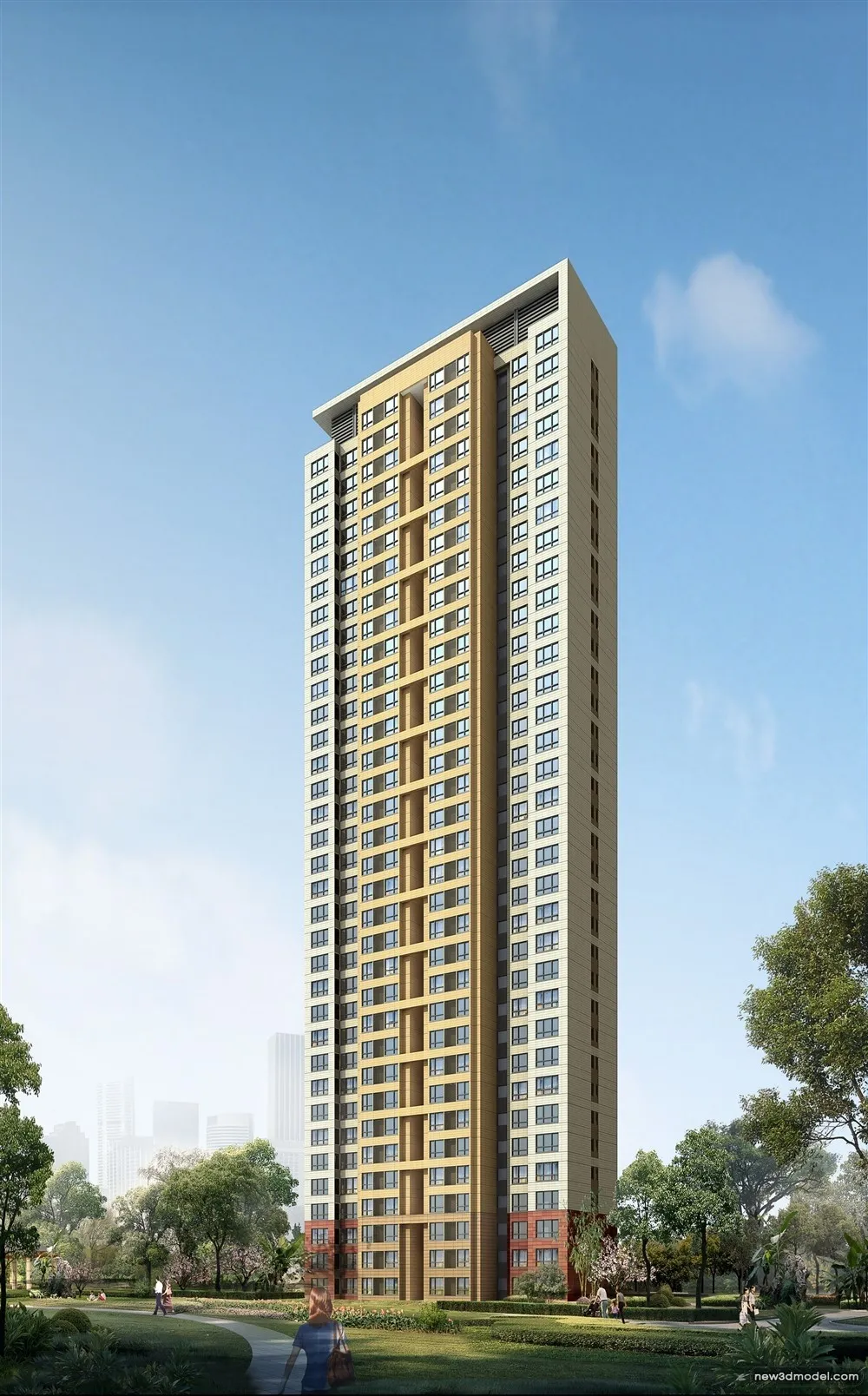 3D Models of Commercial Building – Exterior 3D Scenes – 1086 – VRAY