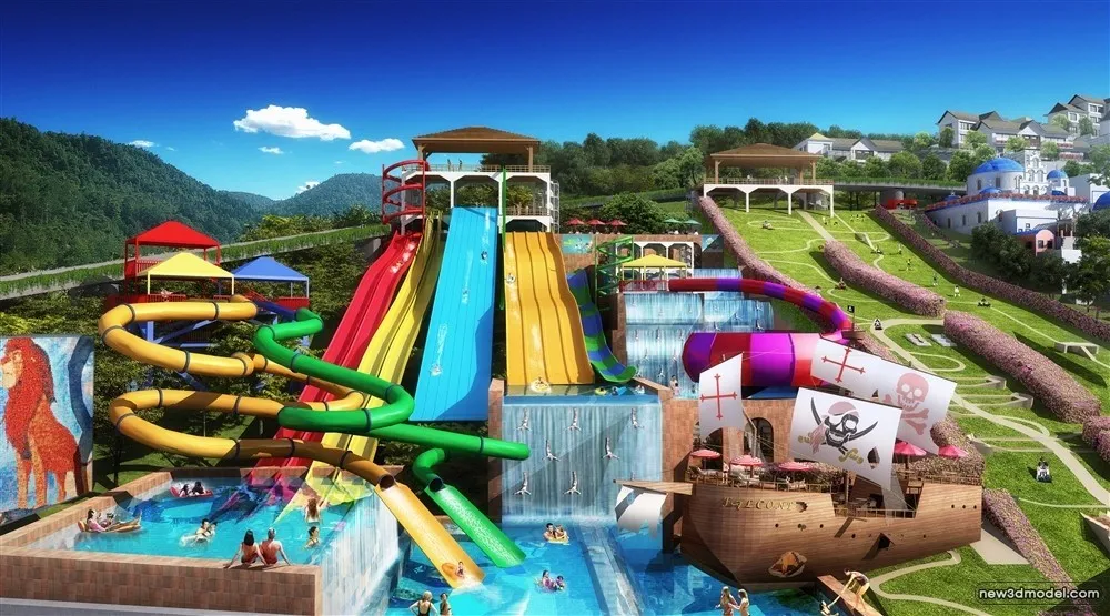 3D Models of Commercial Building – Exterior 3D Scenes – 131 – VRAY