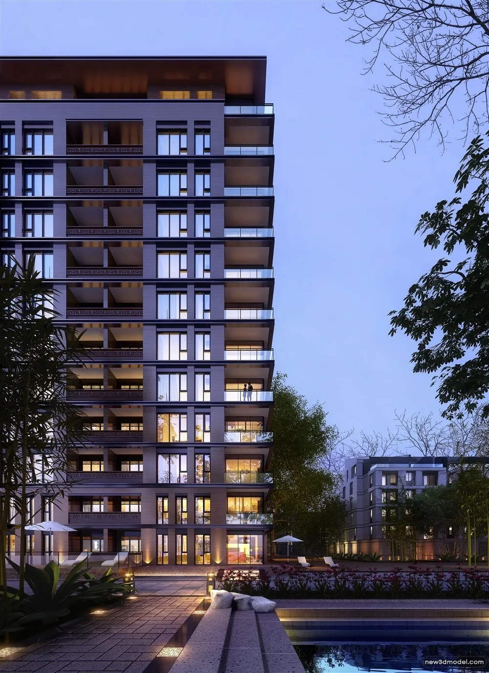 3D Models of Commercial Building – Exterior 3D Scenes – 132 – VRAY