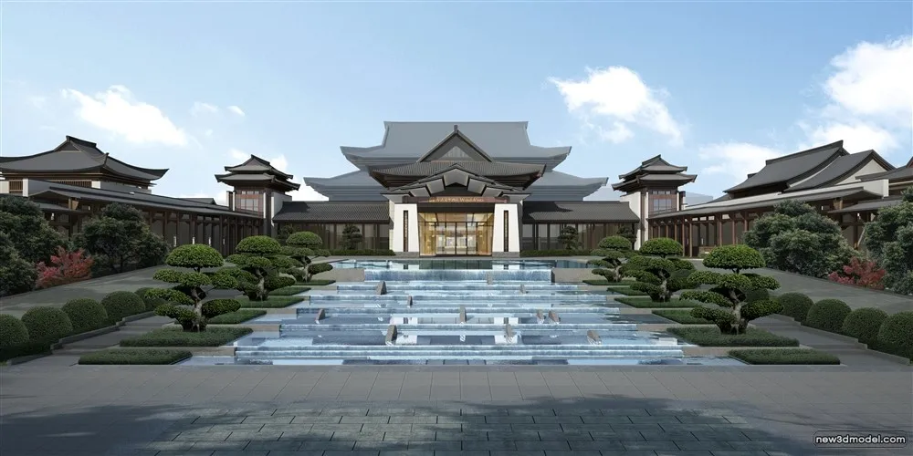 3D Models of Commercial Building – Exterior 3D Scenes – 137 – VRAY