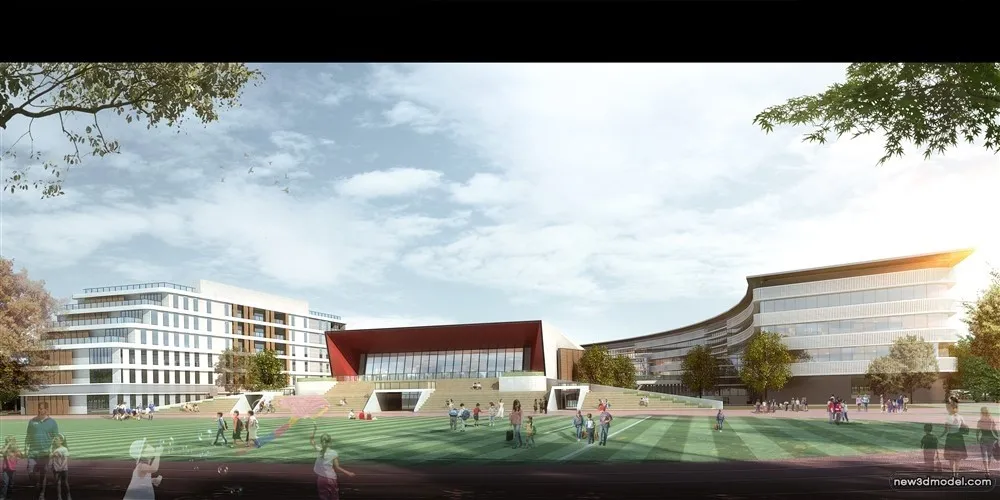 3D Models of Commercial Building – Exterior 3D Scenes – 148 – VRAY