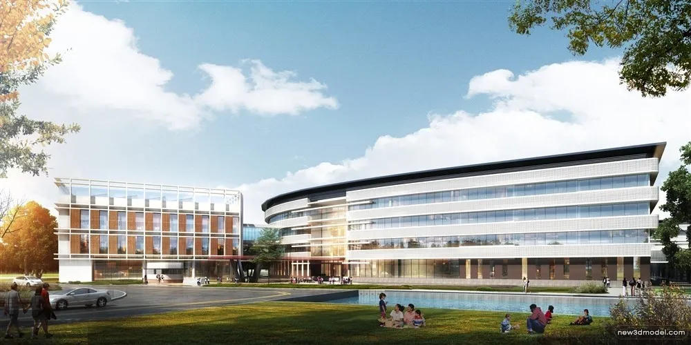 3D Models of Commercial Building – Exterior 3D Scenes – 149 – VRAY