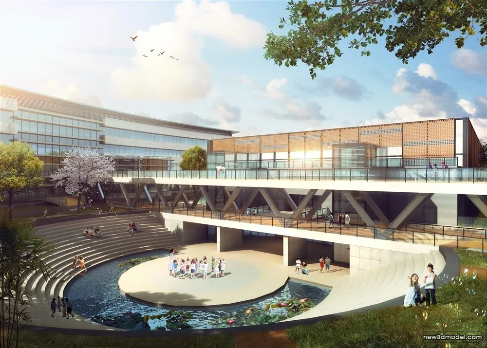 3D Models of Commercial Building – Exterior 3D Scenes – 150 – VRAY