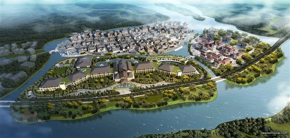 3D Models of Commercial Building – Exterior 3D Scenes – 174 – VRAY