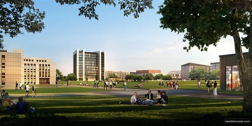 3D Models of Commercial Building – Exterior 3D Scenes – 181 – VRAY