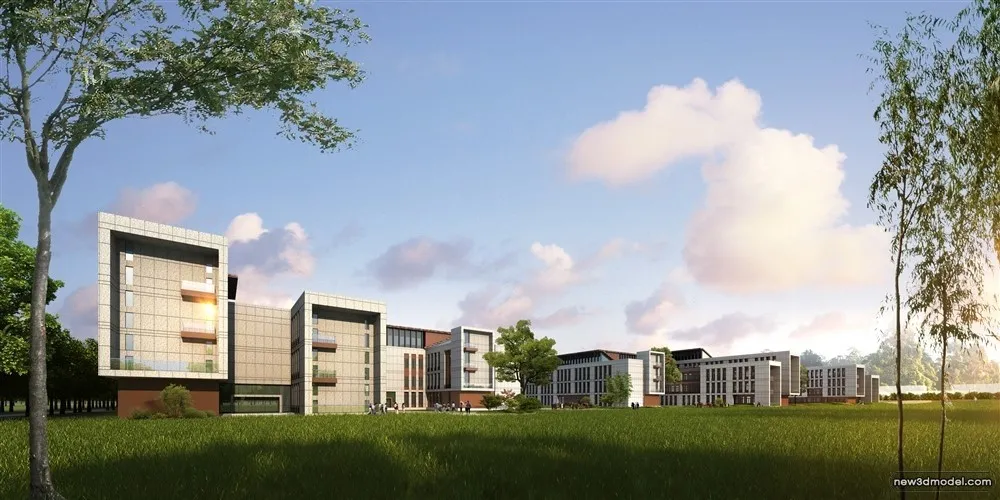 3D Models of Commercial Building – Exterior 3D Scenes – 182 – VRAY