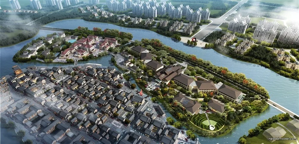 3D Models of Commercial Building – Exterior 3D Scenes – 188 – VRAY