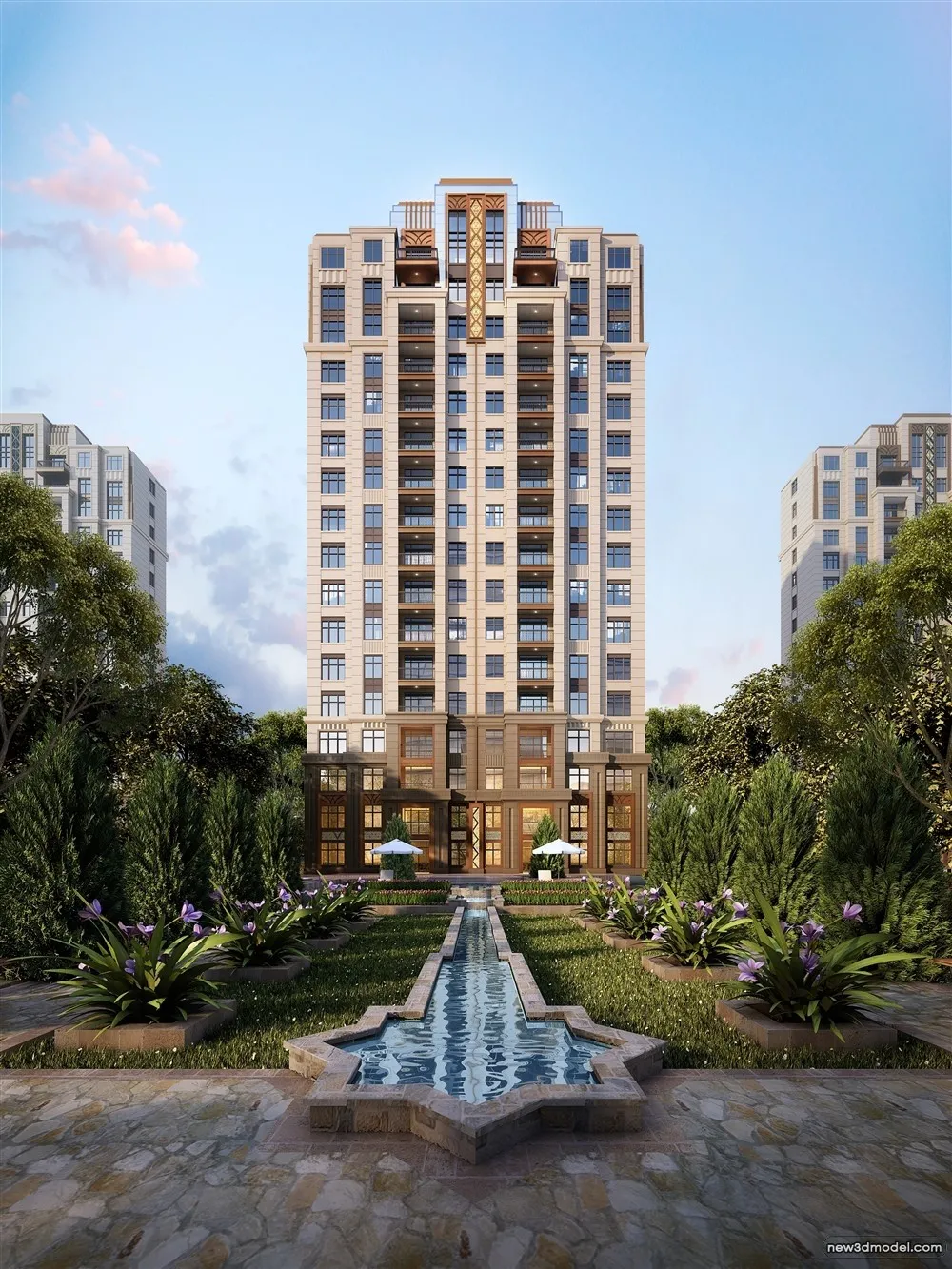 3D Models of Commercial Building – Exterior 3D Scenes – 268 – VRAY