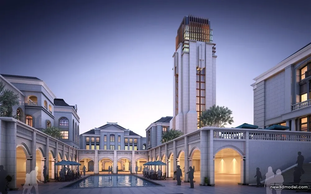 3D Models of Commercial Building – Exterior 3D Scenes – 269 – VRAY