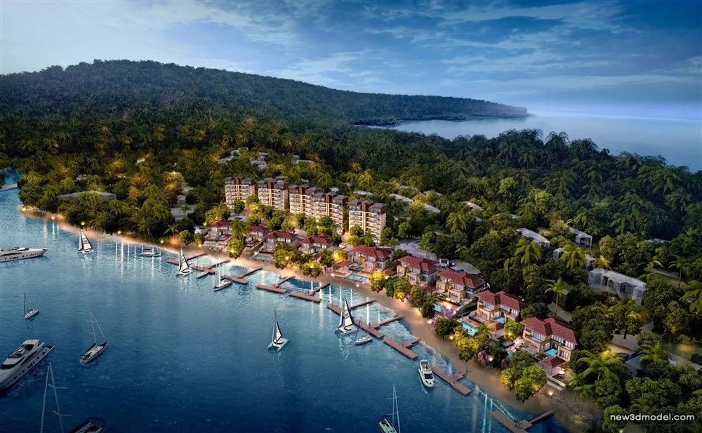 3D Models of Commercial Building – Exterior 3D Scenes – 270 – VRAY