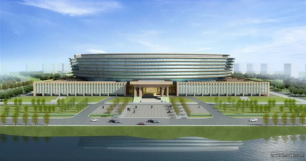 3D Models of Commercial Building – Exterior 3D Scenes – 276 – VRAY