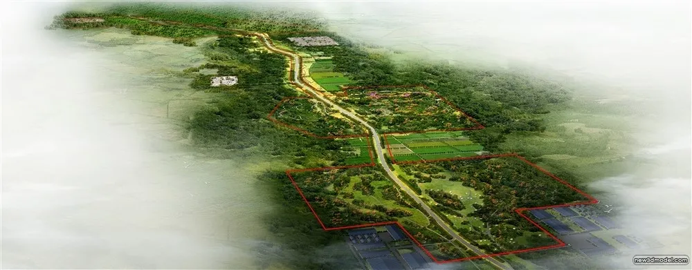 3D Models of Commercial Building – Exterior 3D Scenes – 323 – VRAY