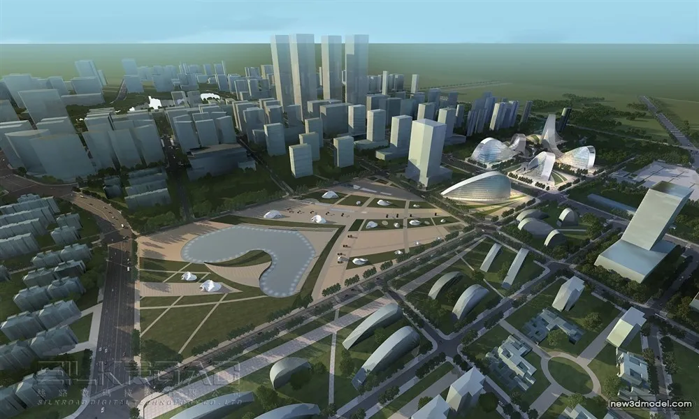 3D Models of Commercial Building – Exterior 3D Scenes – 339 – VRAY