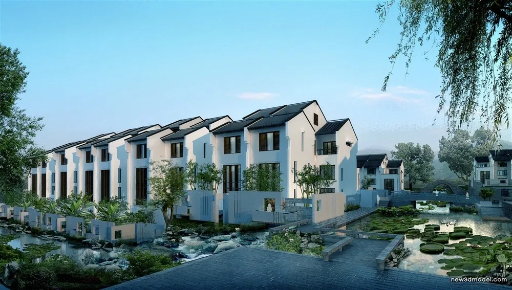 3D Models of Commercial Building – Exterior 3D Scenes – 358 – VRAY