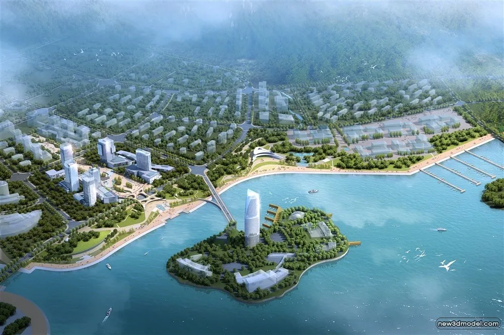 3D Models of Commercial Building – Exterior 3D Scenes – 361 – VRAY