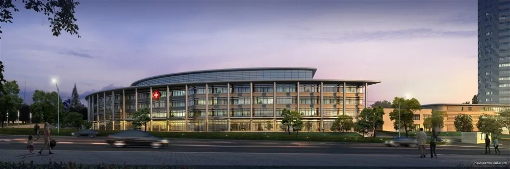 3D Models of Commercial Building – Exterior 3D Scenes – 371 – VRAY