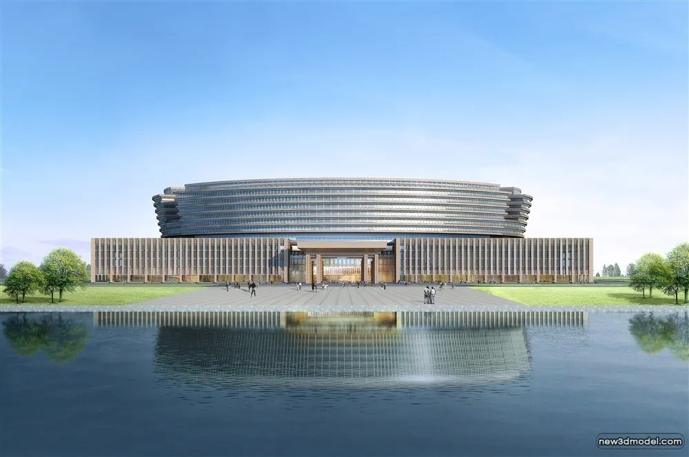 3D Models of Commercial Building – Exterior 3D Scenes – 404 – VRAY