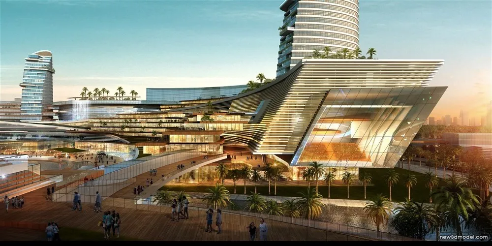 3D Models of Commercial Building – Exterior 3D Scenes – 420 – VRAY