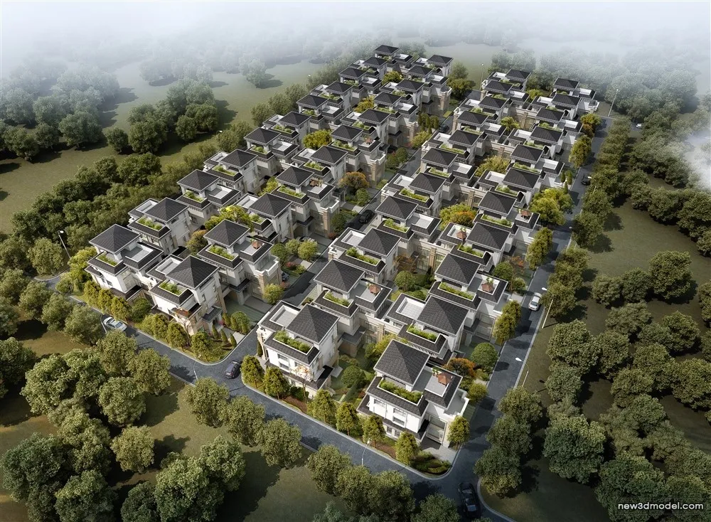 3D Models of Commercial Building – Exterior 3D Scenes – 448 – VRAY