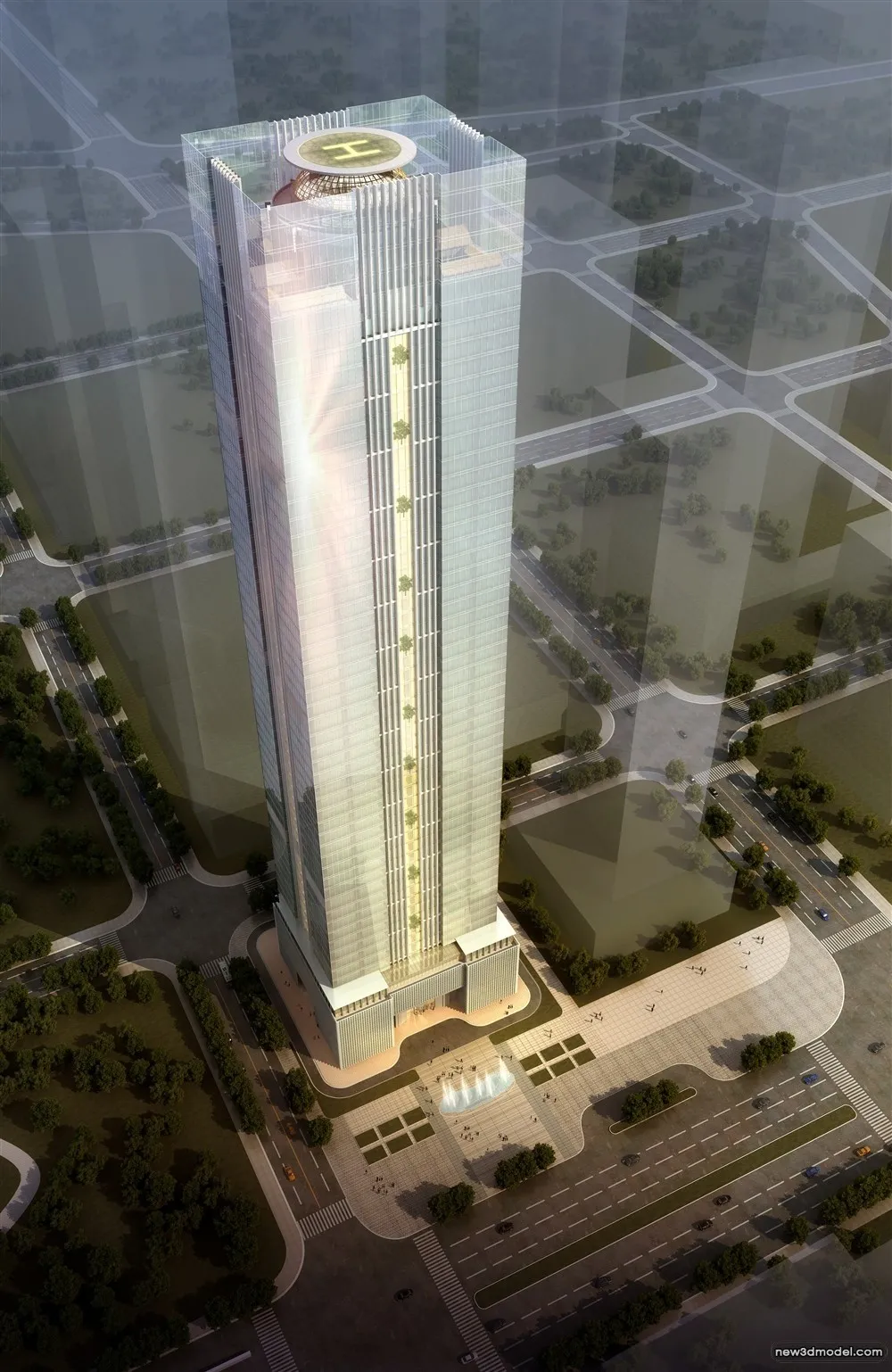 3D Models of Commercial Building – Exterior 3D Scenes – 450 – VRAY