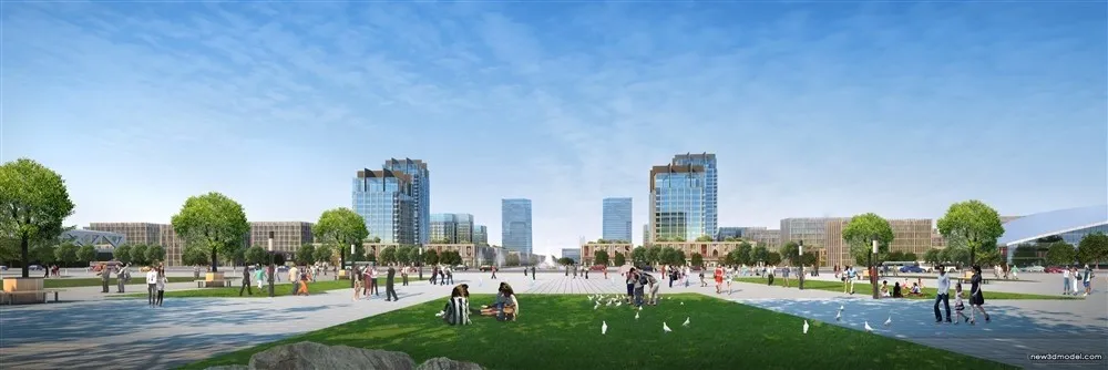 3D Models of Commercial Building – Exterior 3D Scenes – 451 – VRAY